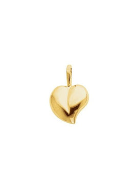 14K Yellow Gold Heart Pendant
