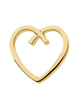 Sterling Silver Heart Slide Pendant