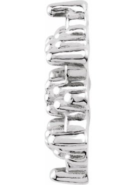 14K White Gold 1/10 CTW Natural Diamond Earring Jackets