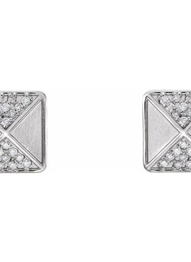 14K Rose Gold 1/10 CTW Natural Diamond Earrings