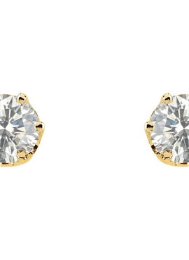 14K White Gold 1/5 CTW Natural Diamond 6-Prong Stud Earrings