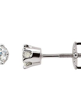 14K White Gold 1/5 CTW Natural Diamond Stud Earrings