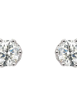 14K White Gold 1/5 CTW Natural Diamond Stud Earrings