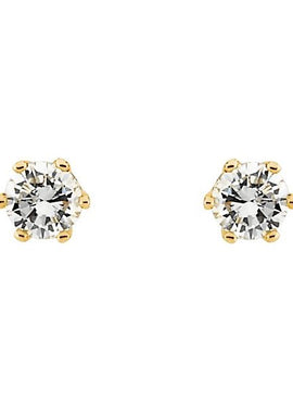 14K Yellow Gold 1/3 CTW Natural Diamond Stud Earrings