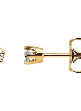 14K Yellow Gold 1/3 CTW Natural Diamond Stud Earrings
