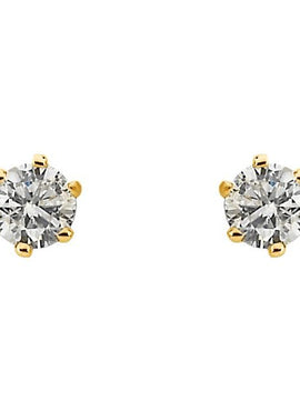 14K Yellow Gold 1/3 CTW Natural Diamond Stud Earrings