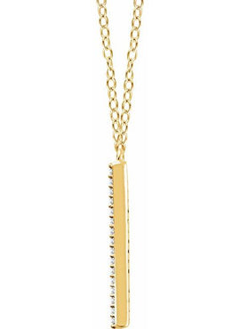 14K Yellow Gold 1/6 CTW Natural Diamond V 18