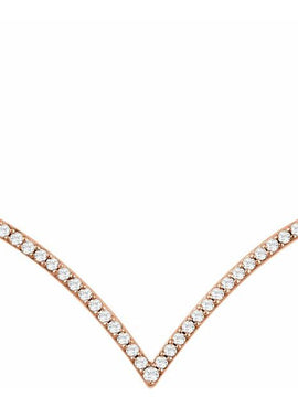 14K Yellow Gold 1/6 CTW Natural Diamond V 18