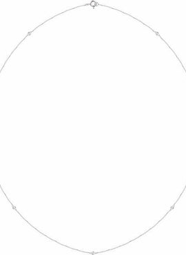 14K White Gold 1/4 CTW Natural Diamond 7-Station 24