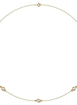 14K White Gold 1/4 CTW Natural Diamond 7-Station 24