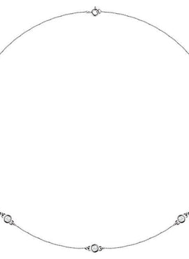 14K White Gold 1/4 CTW Natural Diamond 7-Station 24