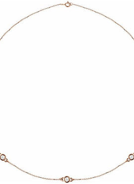 14K White Gold 1/4 CTW Natural Diamond 7-Station 24