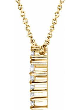 14K Yellow Gold 1/4 CTW Natural Diamond Heart 18
