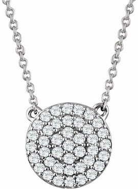 14K Yellow Gold 1/3 CTW Natural Diamond Cluster 16-18