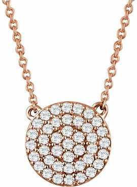 14K Yellow Gold 1/3 CTW Natural Diamond Cluster 16-18