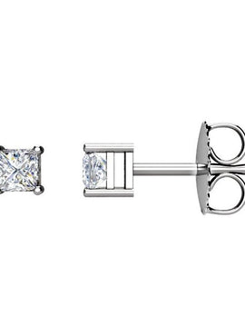 14K White Gold 1 1/2 CTW Natural Diamond Earrings