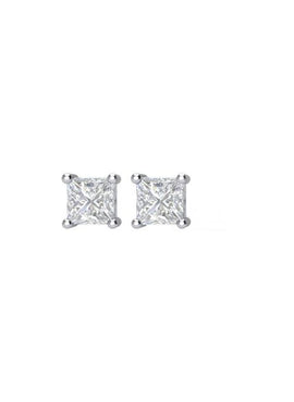 14K White Gold 1 1/2 CTW Natural Diamond Earrings