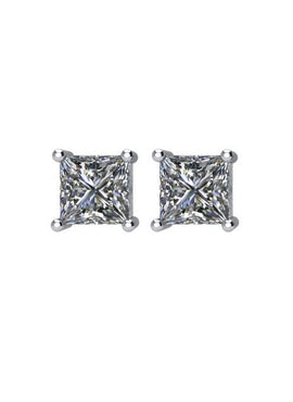 14K White Gold 3/4 CTW Natural Diamond Stud Earrings