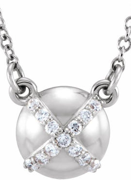 Platinum .07 CTW Natural Diamond 