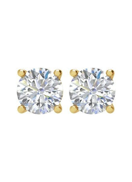 14K White Gold 1/5 CTW Natural White Diamond Earrings