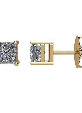 14K White Gold 3/4 CTW Natural Diamond Stud Earrings
