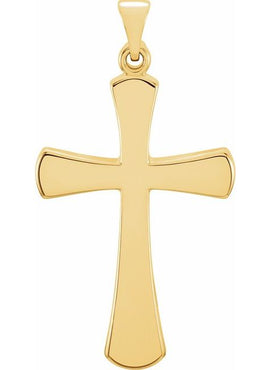 14K Rose Gold Cross Pendant