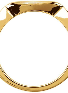 10K Yellow Gold Matching Band for 4.1 mm Ring