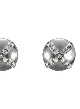 14K Yellow Gold 1/8 CTW Natural Diamond Earrings