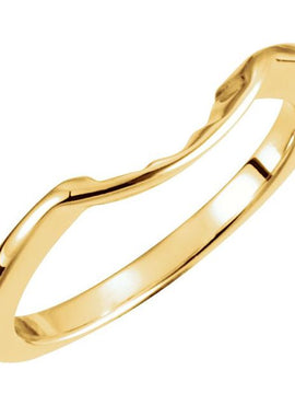 10K Yellow Gold Matching Band for 4.1 mm Ring