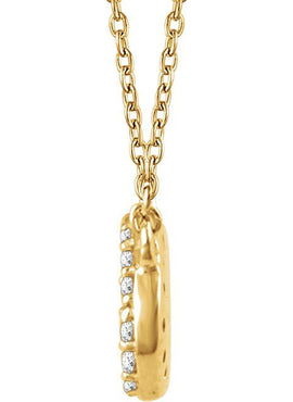 14K Yellow Gold 1/5 CTW Natural Diamond Cluster 16-18