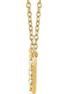 14K Yellow Gold 1/6 CTW Natural Diamond Cluster 16-18