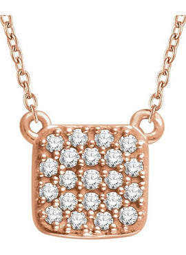 14K Yellow Gold 1/6 CTW Natural Diamond Cluster 16-18