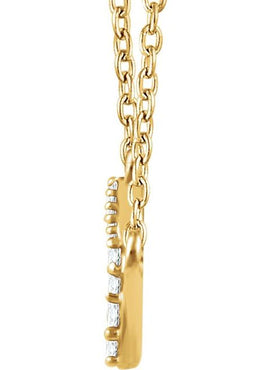 14K Yellow Gold 1/6 CTW Natural Diamond Cluster 16-18