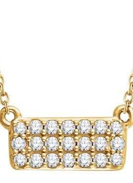 14K Yellow Gold 1/6 CTW Natural Diamond Cluster 16-18