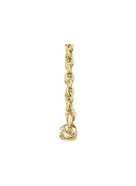 14K Yellow Gold 1/6 CTW Natural Diamond Bar 16-18