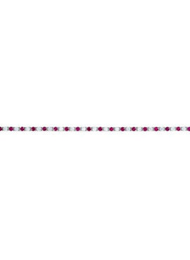 Platinum Natural Ruby & 2 1/3 CTW Natural Diamond Line 7
