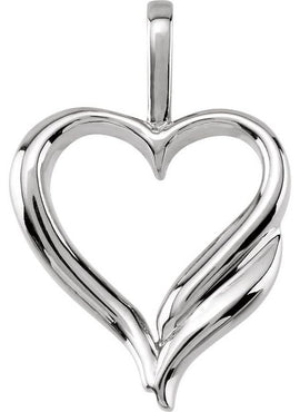 Platinum Heart Pendant