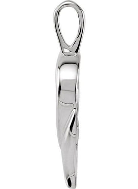 Platinum Heart Pendant