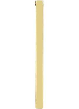 14K Yellow Gold Bar Pendant