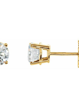 14K White Gold 1/5 CTW Natural White Diamond Earrings