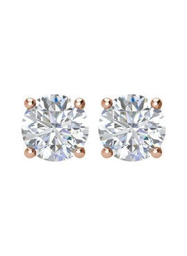 14K White Gold 1/5 CTW Natural White Diamond Earrings