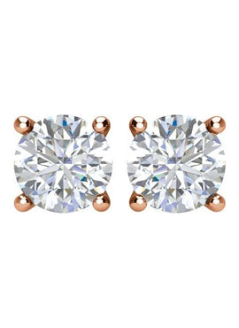 14K White Gold 1/5 CTW Natural White Diamond Earrings