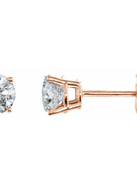 14K White Gold 1/5 CTW Natural White Diamond Earrings