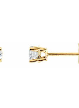 14K White Gold 1/5 CTW Natural White Diamond Earrings