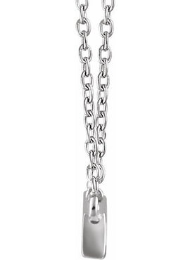 14K Yellow Gold 1/2 CTW Natural Diamond Baguette Bar 18