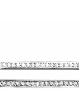 14K Yellow Gold 3/8 CTW Natural Diamond Rectangle 16-18