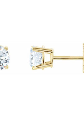 14K White Gold 1/5 CTW Natural White Diamond Earrings