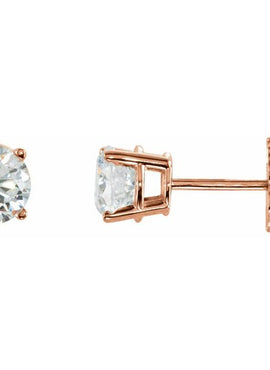 14K White Gold 1/5 CTW Natural White Diamond Earrings