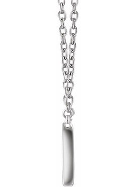 14K Yellow Gold Rectangle 16-18