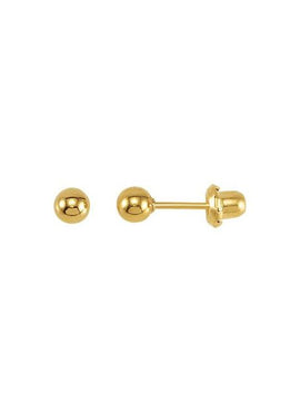 14K White Gold Inverness® 3 mm Ball Piercing Stud Earrings